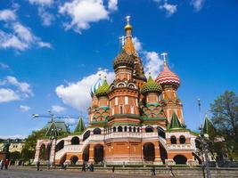 st. basilika domkyrka i Moskva foto