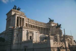 segrare emanuele ii monument i rom, Italien foto