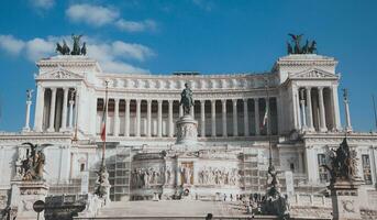 segrare emanuele ii monument i rom, Italien foto