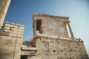 parthenon visningar i aten, grekland foto