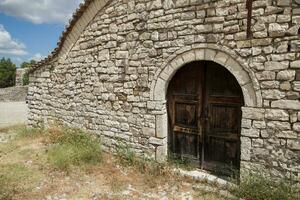 visningar från berat slott i albania foto