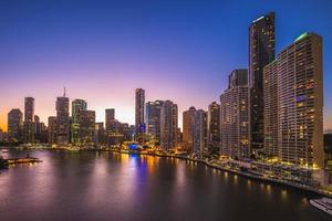 skyline av brisbane i queensland, australien foto