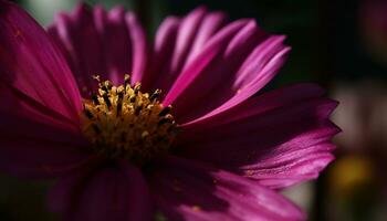 vibrerande daisy blomma i en äng, visa upp natur skönhet genererad förbi ai foto