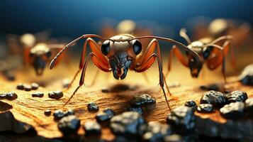 myra ledare och de dynamisk begrepp av lagarbete. generativ ai foto