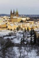 Prag stad med gotiskt slott, Tjeckien
