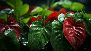 anthurium jenmanii blad växt blad bakgrund foto