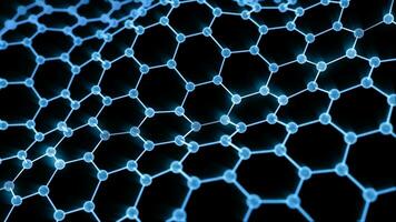 lysande hexagonal strukturera, 3d tolkning. foto