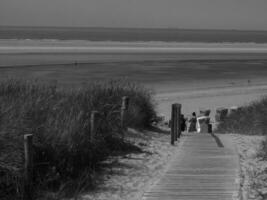 de ö av langeoog i Tyskland foto