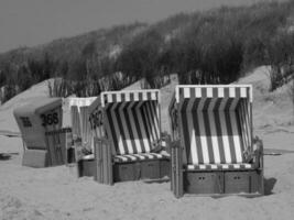 de ö av langeoog i Tyskland foto