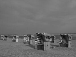 de ö av langeoog i Tyskland foto