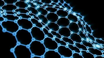 lysande hexagonal strukturera, 3d tolkning. foto