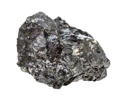 bituminös kol svart kol sten isolerat foto