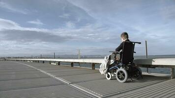 handikapp och ensamhet foto