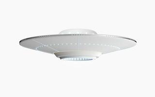 vetenskap fiktion UFO rymdskepp, 3d tolkning. foto