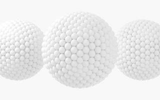 många bollar är kombinerad in i en stor boll, 3d tolkning. foto