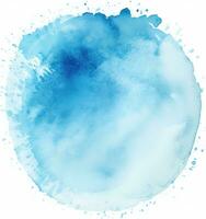 blå vattenfärg måla fläck foto