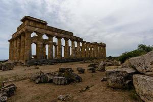 ruiner vid Selinunte i Sicilien, Italien