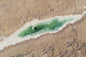 antenn av salt sjöar, naturlig landskap i qinghai, Kina. foto