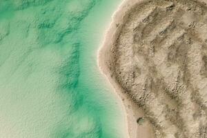 antenn av salt sjöar, naturlig landskap i qinghai, Kina. foto