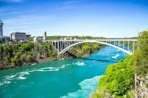 regnbågsbro vid niagarafallen foto