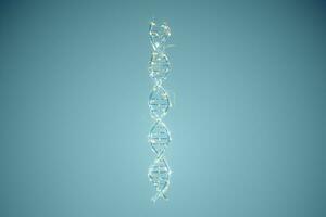 dna och kromosomer, gener och arv, 3d tolkning. foto