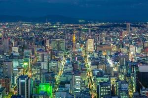 nattvy av Nagoya i Japan