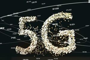 5g font design, 3d tolkning foto