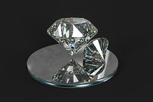 lyx diamant pärla, 3d tolkning foto