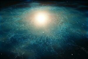 3d tolkning, de magnifik spiral nebulosa. de universum bakgrund. foto