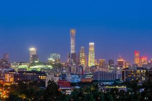 skyline av Beijing, huvudstad i Kina foto