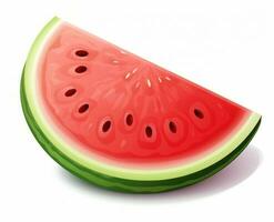 skära vattenmelon isolerat foto