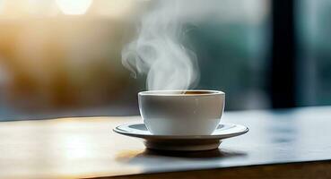 kaffe glädje - njuta av de nöje av en varm kopp - generativ ai foto