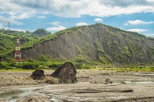 landskap av Liji Badlands i Taitung City, Taiwan foto