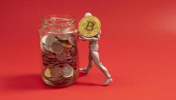 bitcoin-kryptovaluta. framtidens digitala valuta