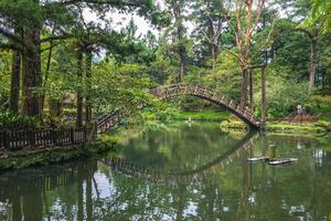 xitou skog rekreationsområde vid Nantou, Taiwan foto