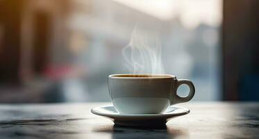 kaffe ha sönder - njut av en kopp av varm bryggt kaffe - generativ ai foto