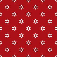 seamless mönster av vita stjärnor på en röd bakgrund foto