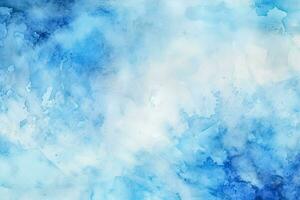 blå vattenfärg bakgrund för abstrakt mönster foto