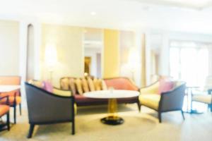 abstrakt oskärpa och defokuserad hotelllooby och lounge foto