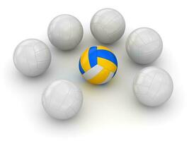 volleyboll - annorlunda boll foto