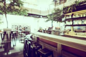 abstrakt oskärpa och oskärpa restaurang och kafé interiör foto