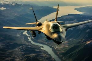 militär hypersonisk jet flygplan generativ ai foto