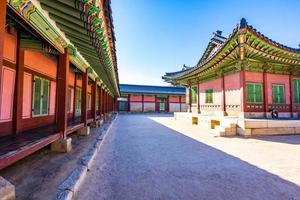 gyeongbokgung palats i Sydkorea foto