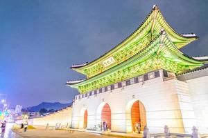 gyeongbokgung palats i Sydkorea foto