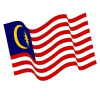 de flagga av malaysia. malaysiska flagga. bendera malaysia. foto