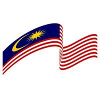 de flagga av malaysia. malaysiska flagga. bendera malaysia. foto