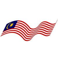 de flagga av malaysia. malaysiska flagga. bendera malaysia. foto