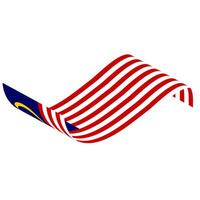 de flagga av malaysia. malaysiska flagga. bendera malaysia. foto