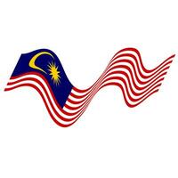 de flagga av malaysia. malaysiska flagga. bendera malaysia. foto