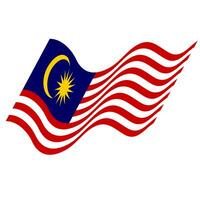 de flagga av malaysia. malaysiska flagga. bendera malaysia. foto